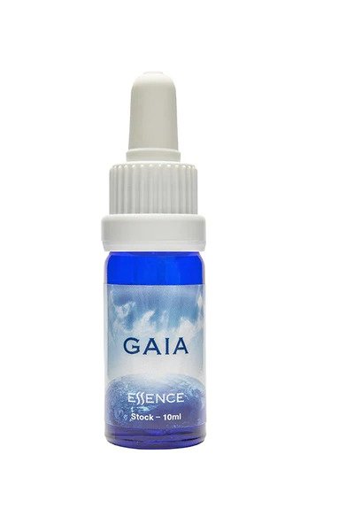 A 10ml bottle of Australian Bush Flower Gaia Essence, showcasing the natural packaging and label design, representing a grounding vibrational remedy to reconnect with Gaia and enhance emotional and spiritual balance