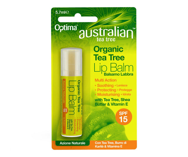 Australian Tea Tree Organic Lip Balm, 5.7ml SPF15