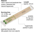 Luxurious Biosun Ear Candles Wellmotion in Lemongrass, Eucalyptus and Lime scents