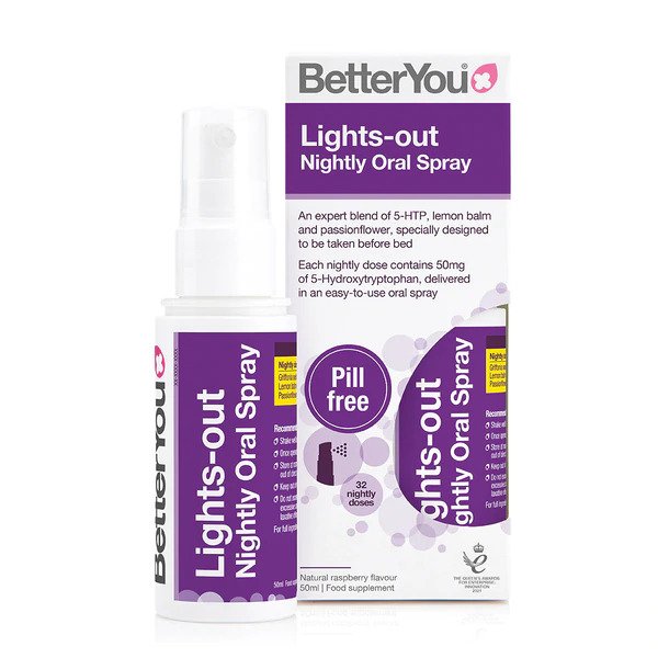 BetterYou Lights Out 5HTP Nightly Oral Spray,50ml