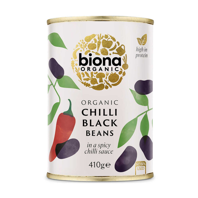 Biona Organic Chilli Black Beans, 410gr