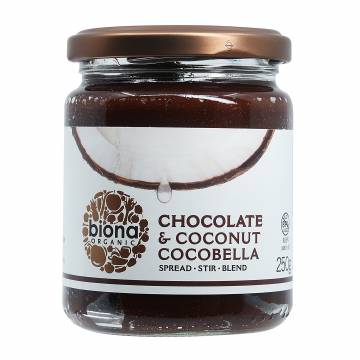 Biona Organic Cocobella- Coconut Chocolate Spread, 250gr