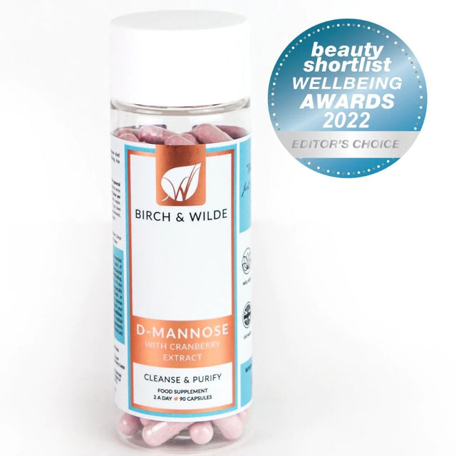 Birch & Wilde D-Mannose & Cranberry Extract Cleanse & Purify Capsules, 90 Capsules