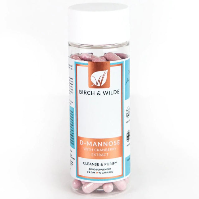 Birch & Wilde D-Mannose & Cranberry Extract Cleanse & Purify Capsules, 90 Capsules