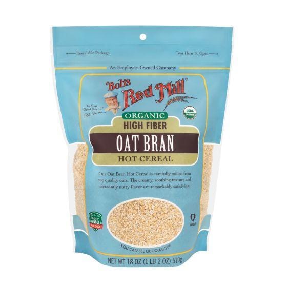 Bob's Red Mill Organic High Fibre Oat Bran Hot Cereal, 454gr