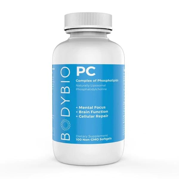 BodyBio Phosphatidyl Choline, 1300mg, 100 SoftGels