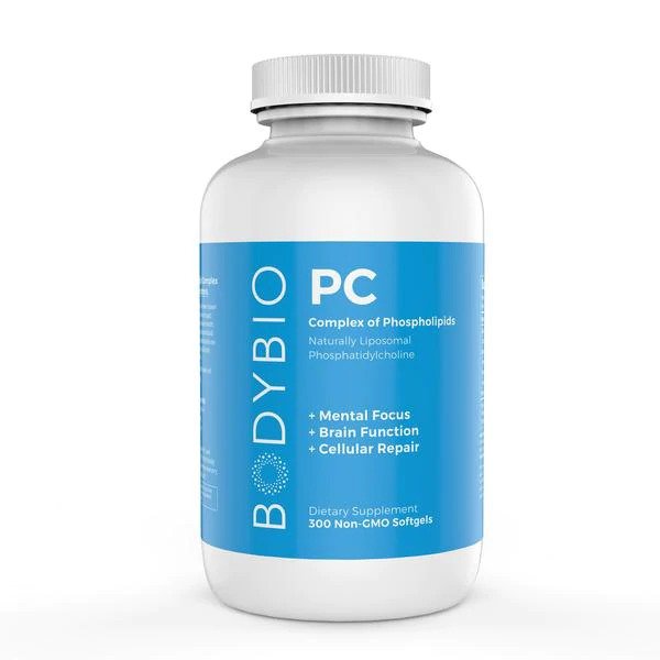 BodyBio Phosphatidyl Choline, 1300mg, 300 Capsules