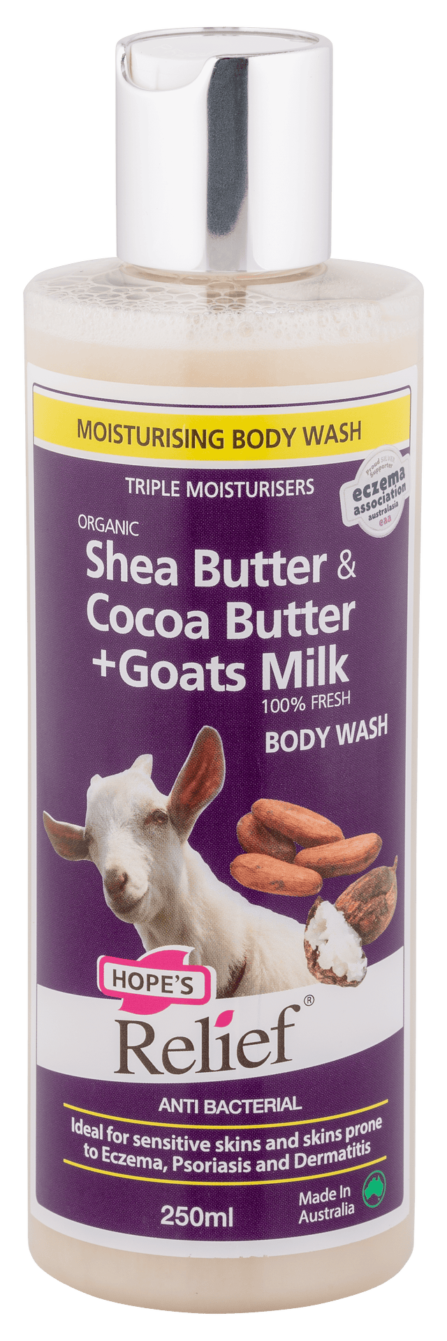Hopes Relief Goats Milk Bodywash, 250ml