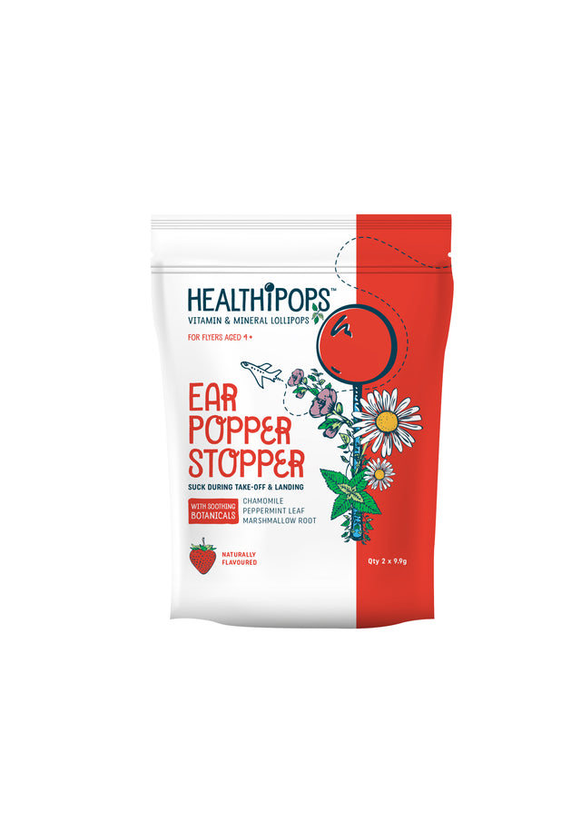 Healthipops Ear Popper Stopper Lollipops, 2X9.9gr
