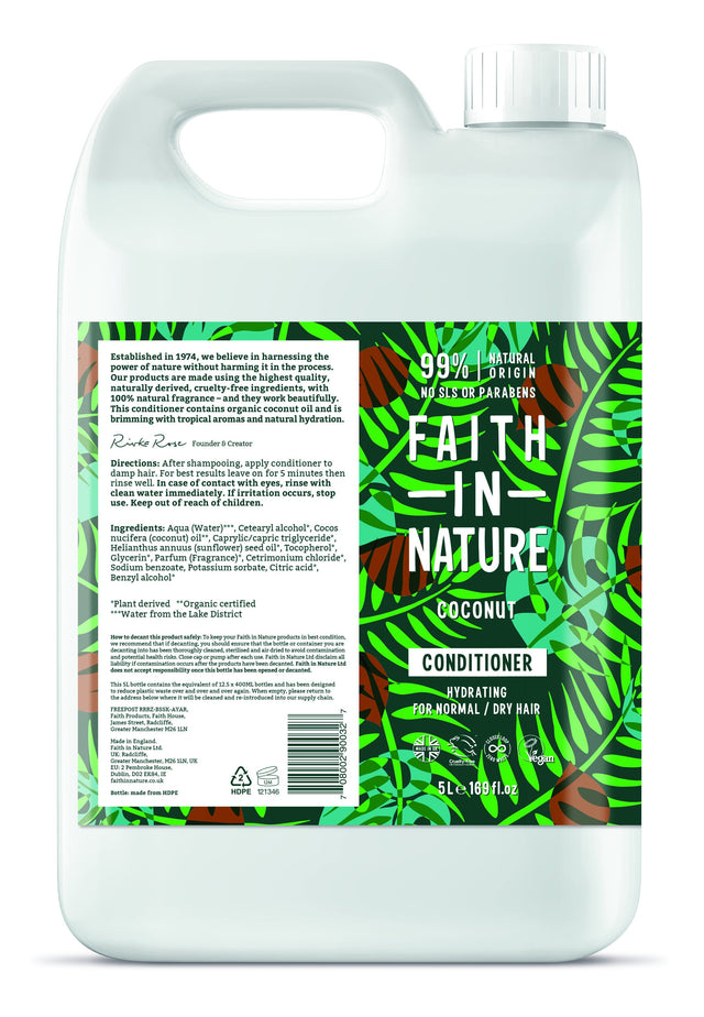 Faith in Nature Coconut Conditioner, 5Ltr