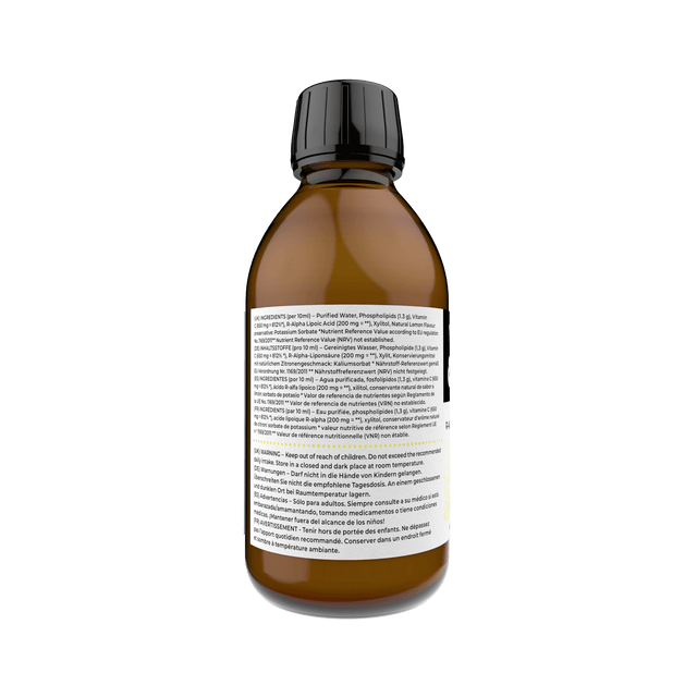 Youth & Earth Liposomal R-Alpha Lipoic Acid & Vitamin C , Lemon 250ml