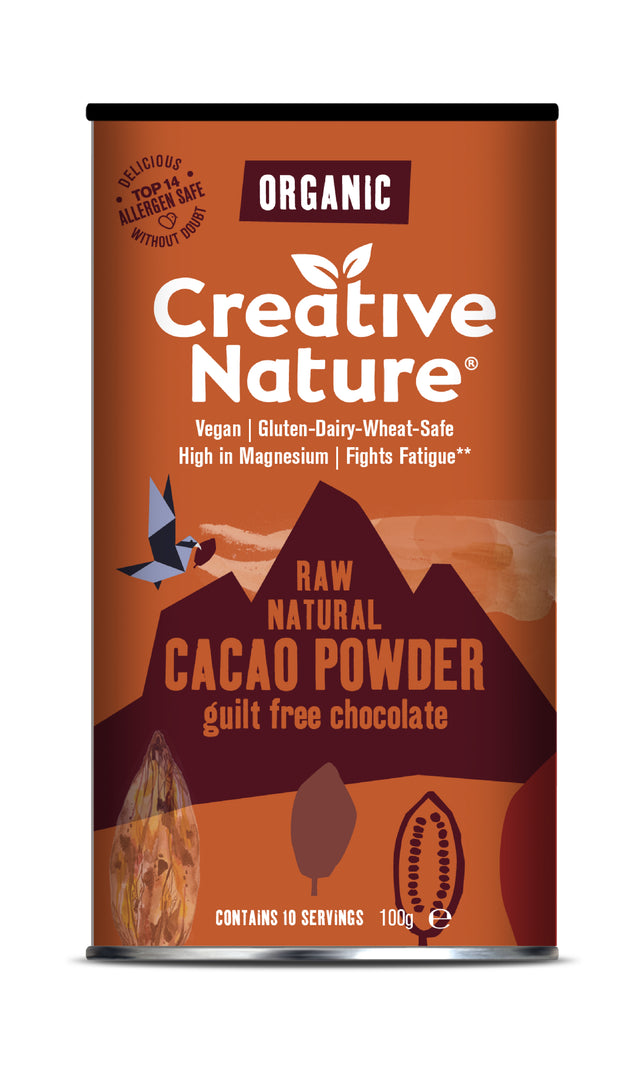 Creative Nature Organic Peruvian Raw Cacao Powder, 100gr