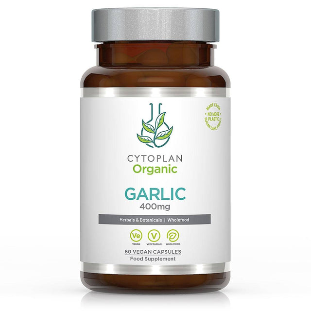 Cytoplan Organic Garlic, 400mg, 60 VCapsules