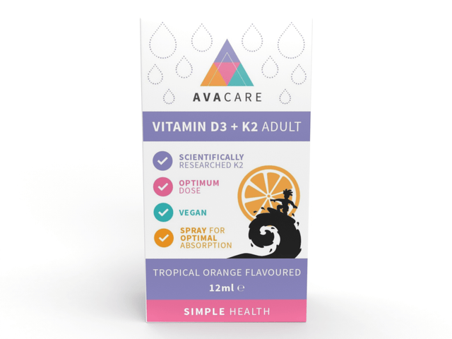 Avacare Vitamin D3+K2 Adult, 12ml
