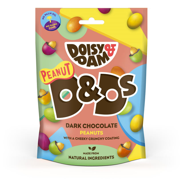 Doisy & Dam Peanut D&D's Vegan Dark Chocolate Share Bag, 80gr