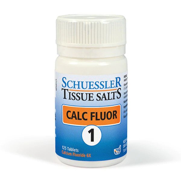 Dr. Schüssler Salts Calc Fluor- NO. 1- Elasticity, 125 Tablets