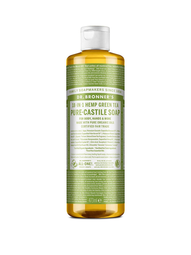 Dr Bronner Organic Castile Soap- Green Tea, 473ml
