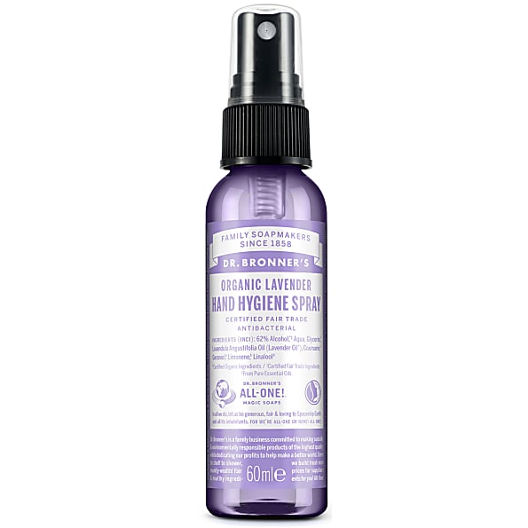 Dr Bronner Organic Hand Sanitiser Spray- Lavender, 59ml