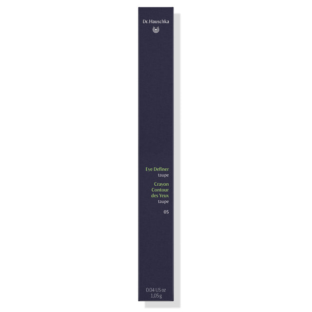 Smooth Dr Hauschka Eye Definer taupe pencil showcasing its gentle formulation and precise tip