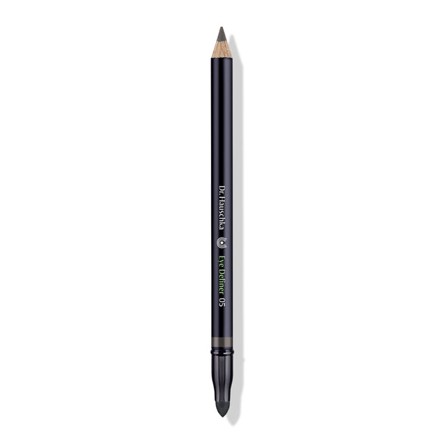 Close-up of the nourishing kajal eye pencil in taupe, highlighting mineral pigments and botanical ingredients