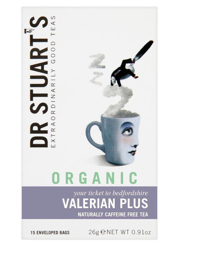 Dr Stuart’s Organic Valerian Plus Tea, 15 Bags