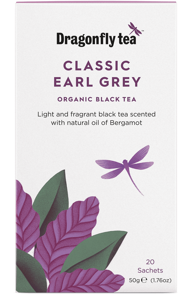 Dragonfly Classic Organic Earl Grey Tea, 20 Bags
