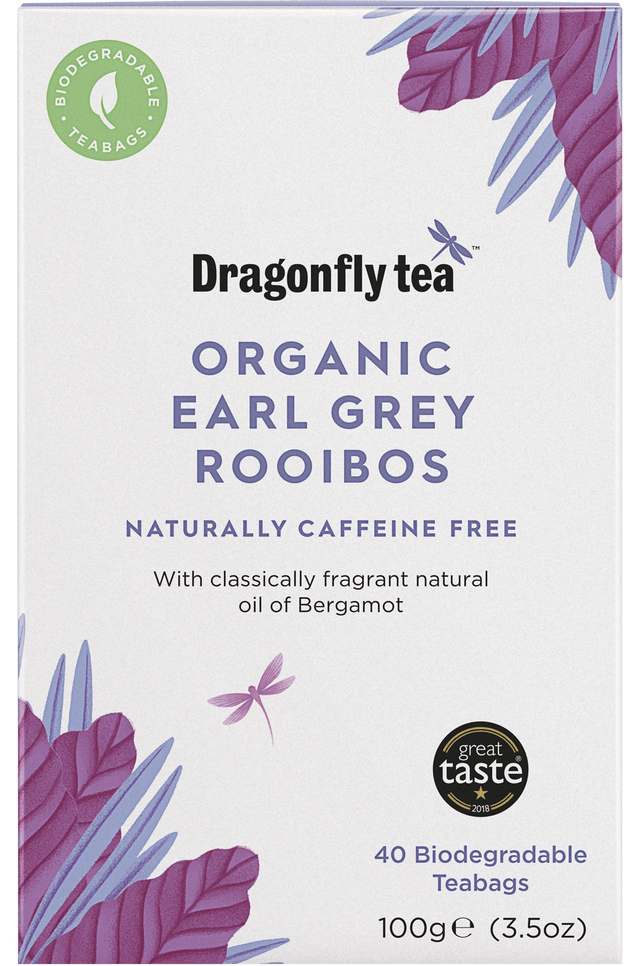Dragonfly Organic Earl Grey Rooibos Tea - 40 Teabags