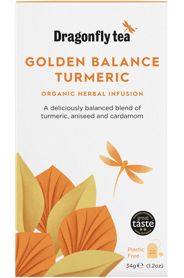 Dragonfly Organic Golden Balance Turmeric, 20 Bags
