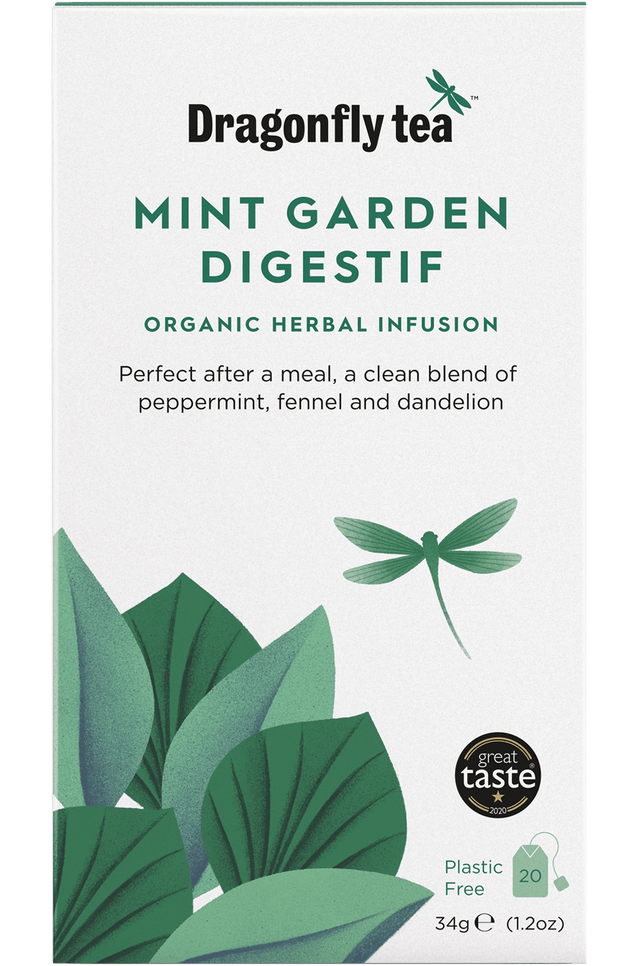 Dragonfly Organic Mint Garden Digestif, 20 Bags