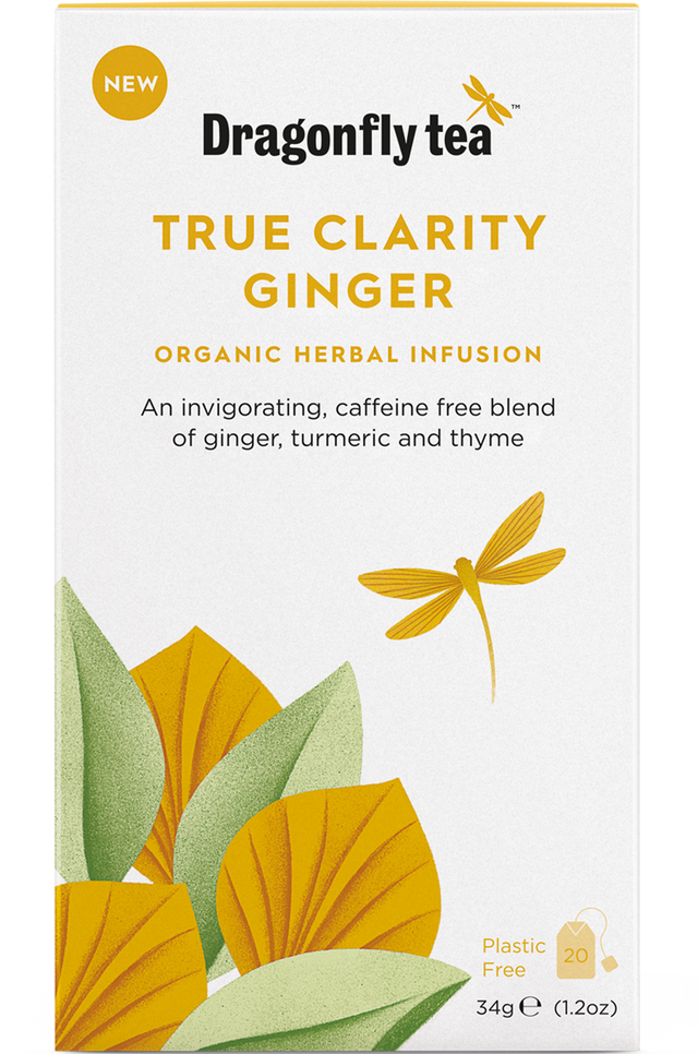 Dragonfly True Clarity Ginger Organic Herbal Infusion, 20 Bags