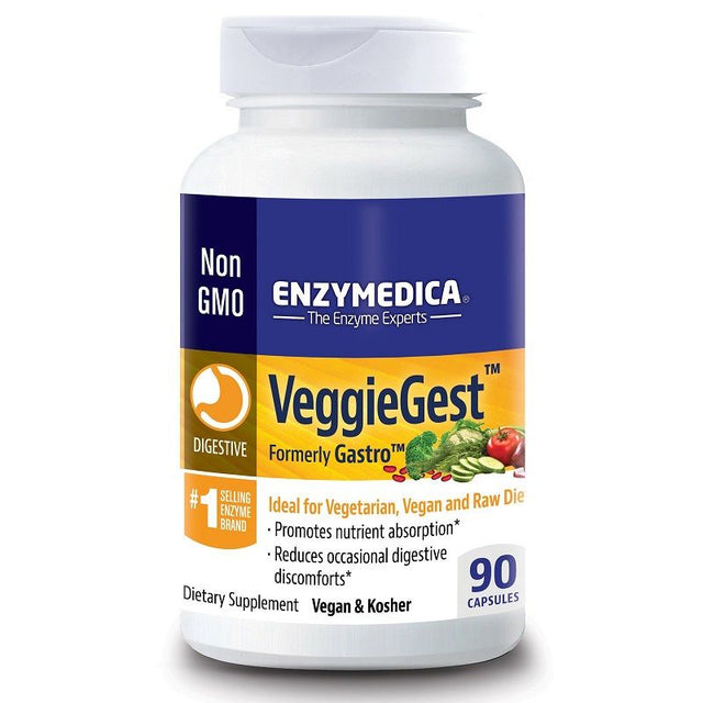 Enzymedica VeggieGest, 90 Capsules