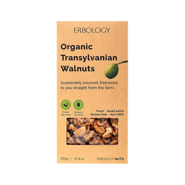Erbology Organic Raw Transylvanian Walnuts, 350gr