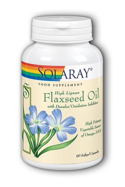Solaray Flaxseed Oil, 90 SoftGels