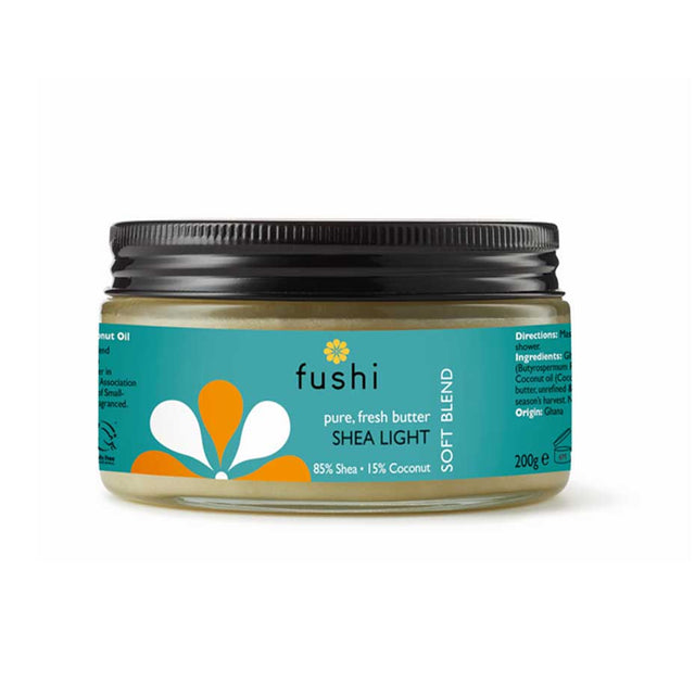 Fushi 85% Organic Shea Butter+15% Organic Coconut Oil - Medium, 200gr