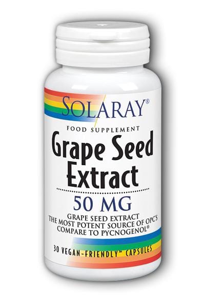 Solaray Grape Seed Extract, 50mg, 30 VCapsules