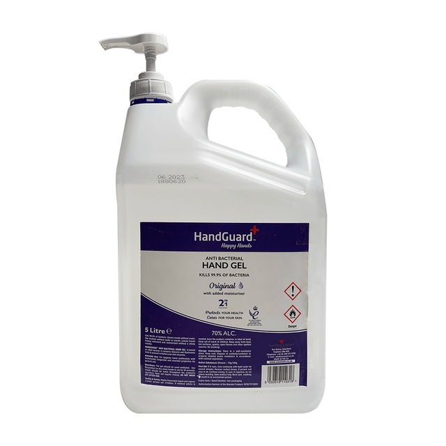 Handguard Anti Bacterial 2 In 1 Hand Gel,  5 Litre