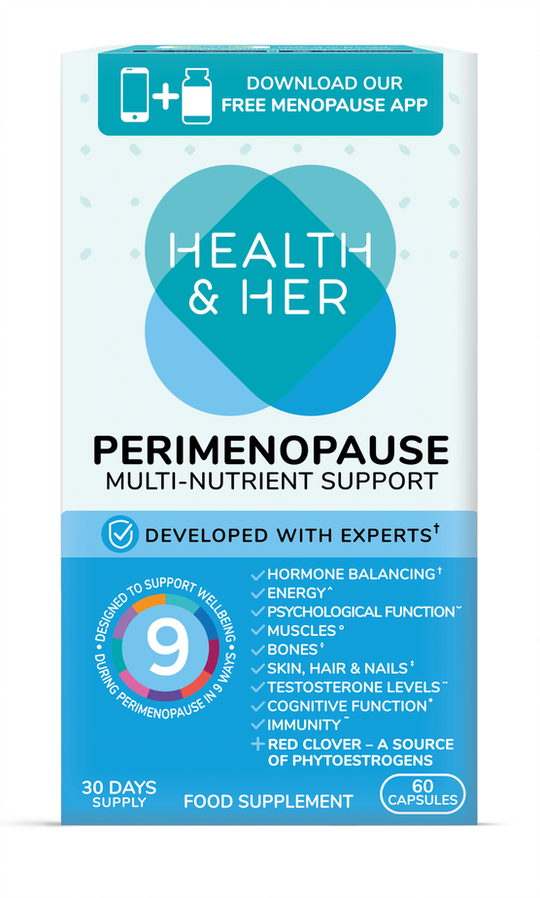 Health & Her Perimenopause Multi-Nutrient Food Supplement, 60 Capsules