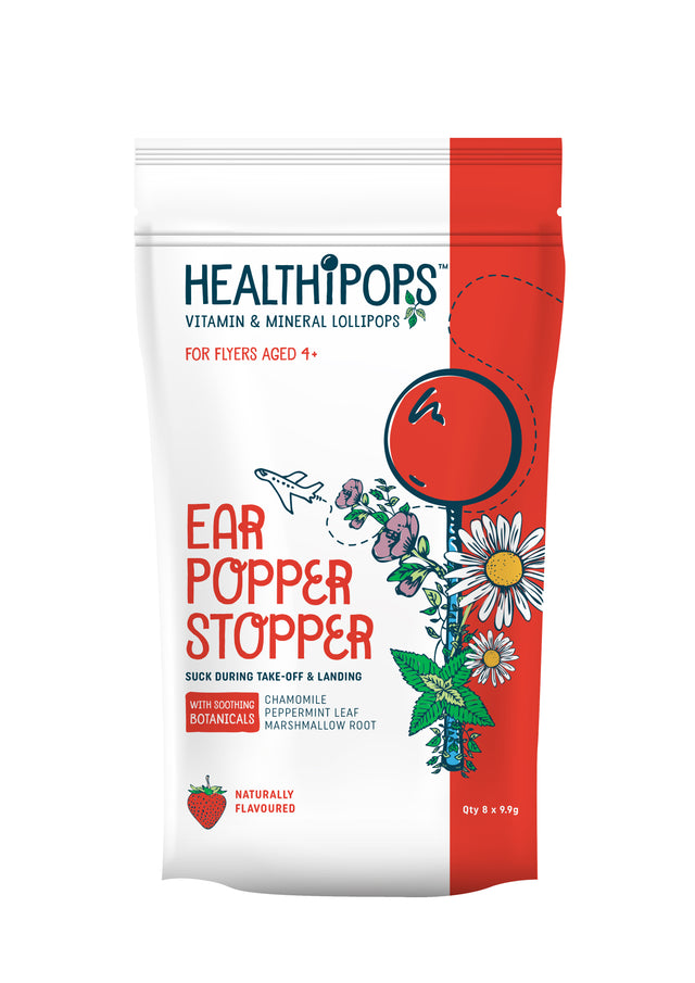 Healthipops Ear Popper Stopper Lollipop, 8X9.9gr