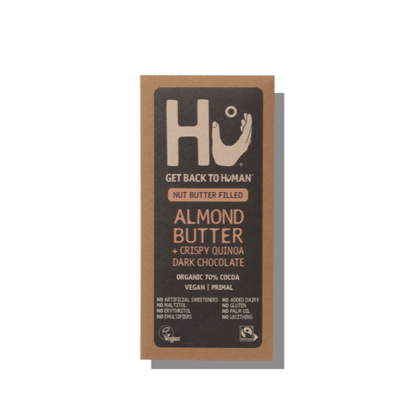 Hu Almond Butter and Crispy Quinoa Dark Chocolate Bar, 60gr