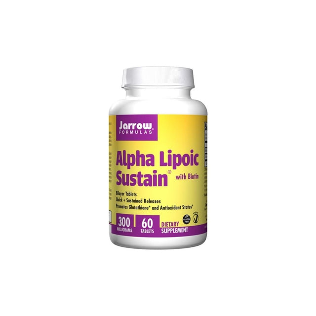 Jarrow Formulas Alpha Lipoic Sustain With Biotin 300mg, 60 Tablets