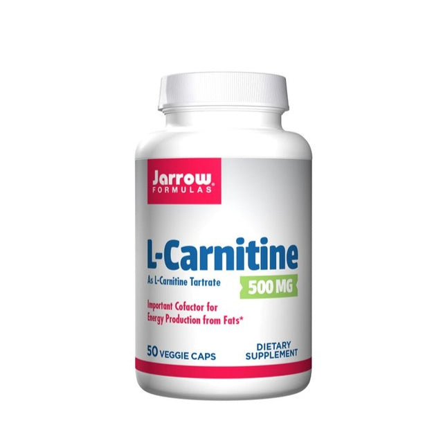 Jarrow Formulas L-Carnitine- 500mg, 50 Capsules