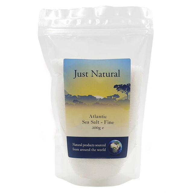 Just Natural Atlantic Sea Salt - Fine, 500gr