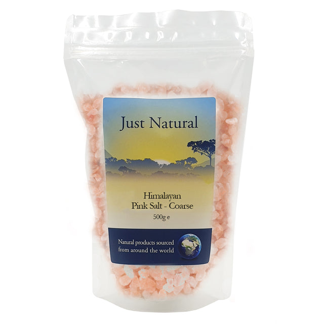 Just Natural Himalayan Rose Pink Crystal Salt - Coarse, 500gr