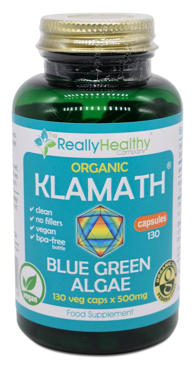 Klamath Blue Green Algae - High Potency, 500mg, 120 Capsules