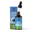 Close-up of the 50ml Korilane Bilberry Extract bottle showing the label and dropper