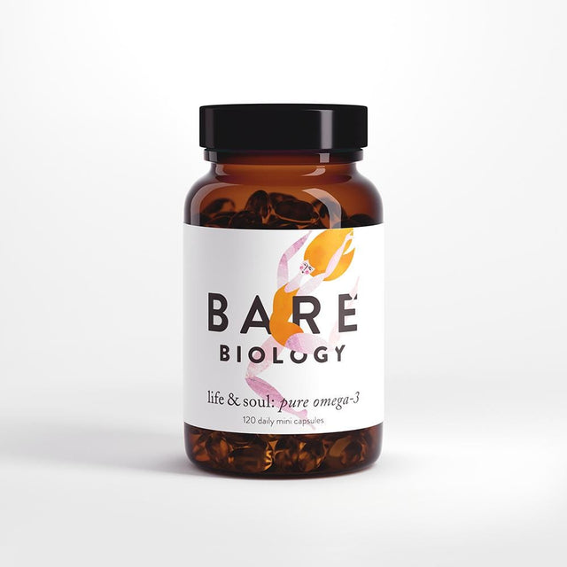 Bare Biology Life & Soul Pure Omega-3 Fish Oil, 120 Capsules