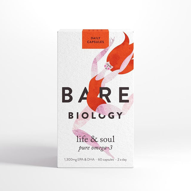 Bare Biology Life & Soul Pure Omega 3 Fish Oil, 60 Capsules