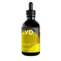 A 60ml bottle of Lipolife LVD1 Liposomal Vitamin D3/K2 supplement showing the amber glass container with a pump cap