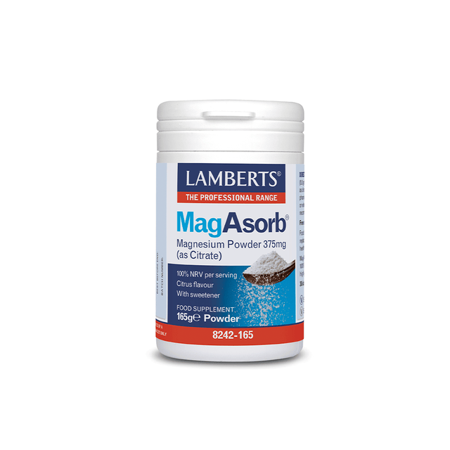 Lamberts MagAsorb (Magnesium Citrate) Powder, 165gr