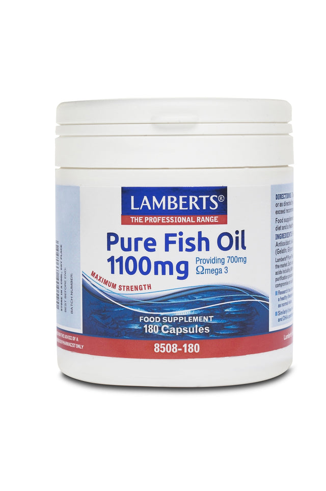 Lamberts Pure Fish Oil, 1100mg, 180Caps